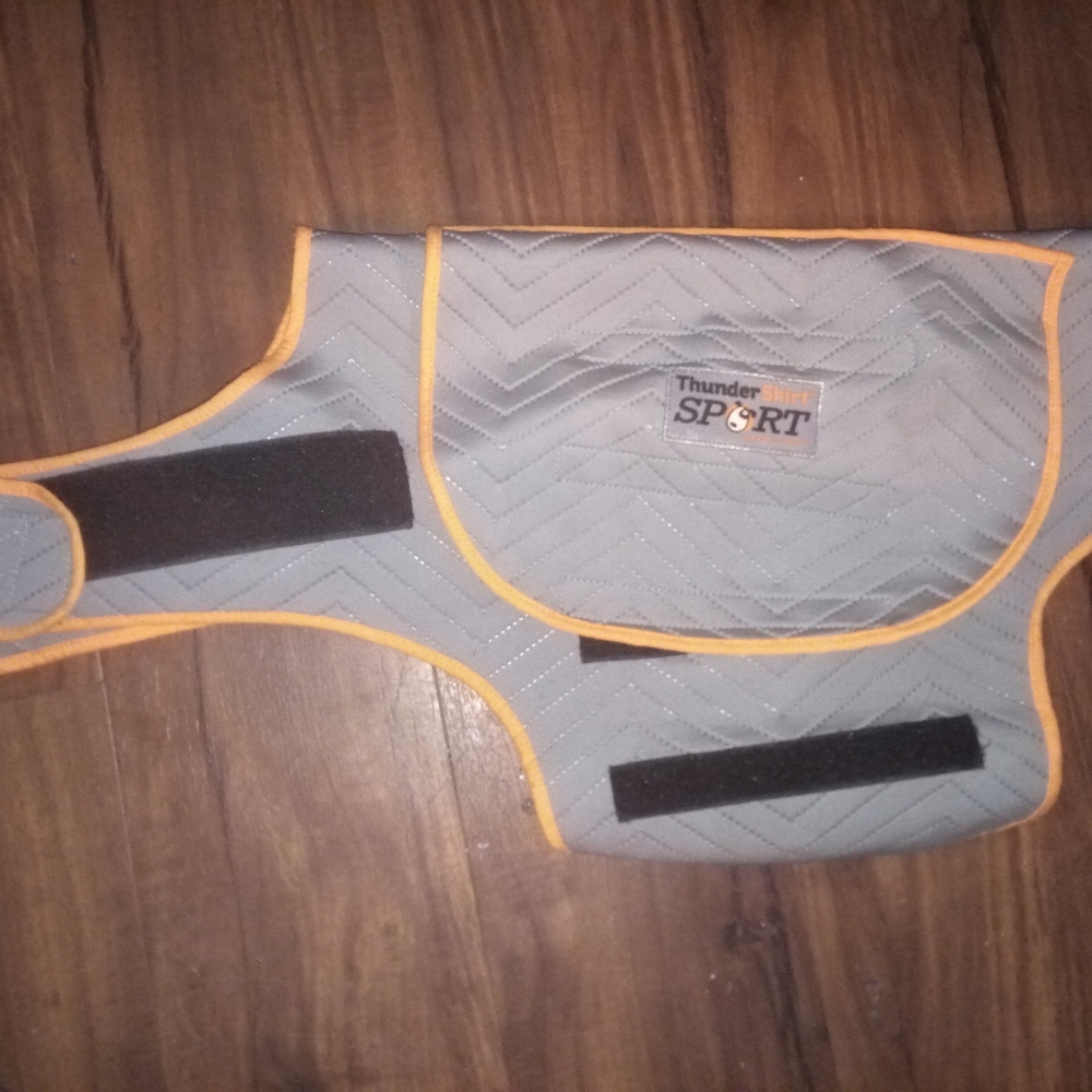 Thundershirt Sport Dog Anxiety Jacket - Gray and Orange